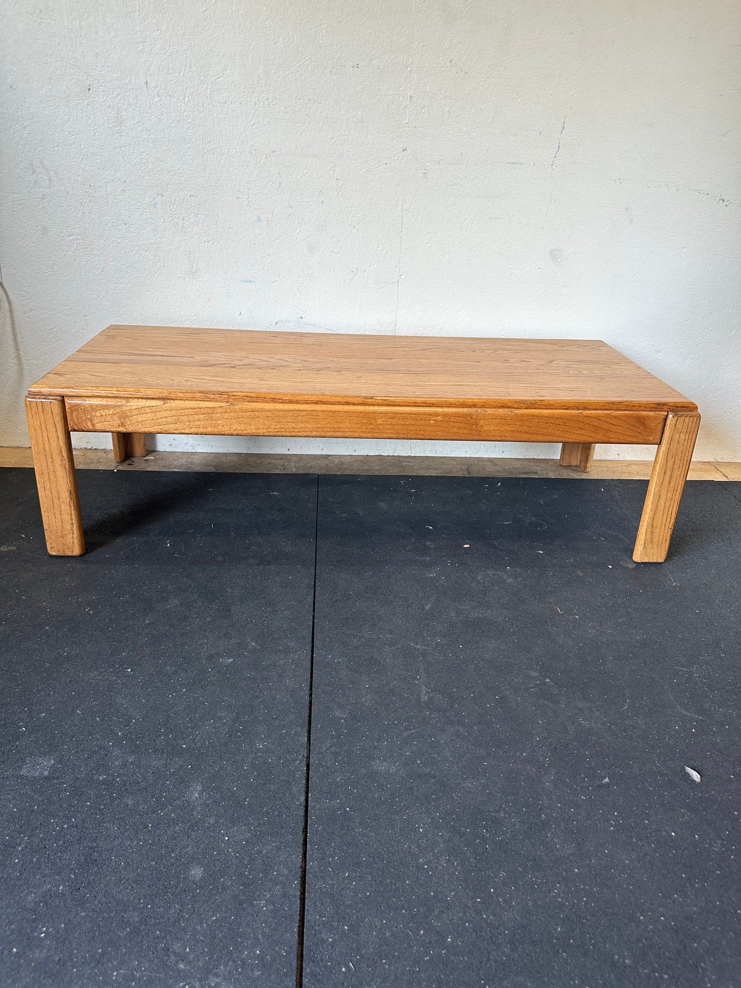 Mid century oak Rectangle coffee table #0701