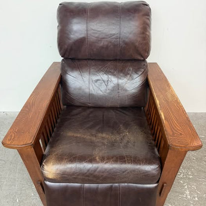 Ashley Mission Style Leather Sofa/Loveseat And Recliner #2490