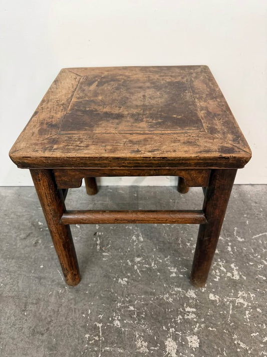 Vintage Chinese Style Wooden Stool/SideTable #2530