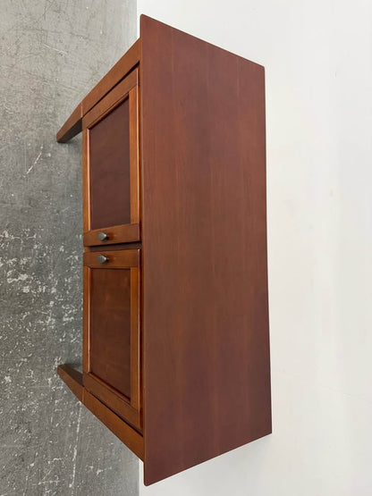 Cherry Wood Two-Door Sideboard Buffet Cabinet
