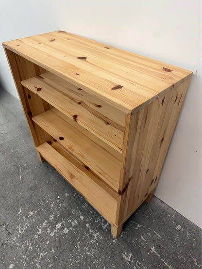Pine Wood 3-Shelf Bookcase #2554