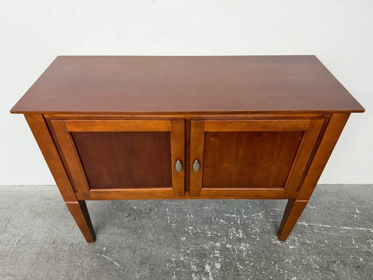 Cherry Wood Two-Door Sideboard Buffet Cabinet