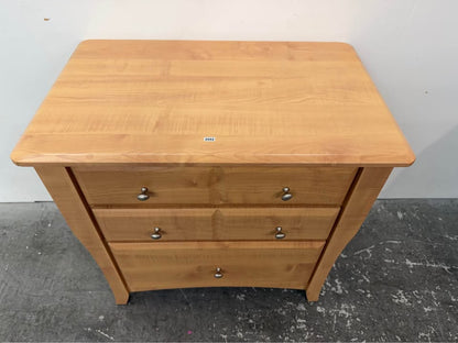 Light Faux Wood 3-Drawer Chest #2552