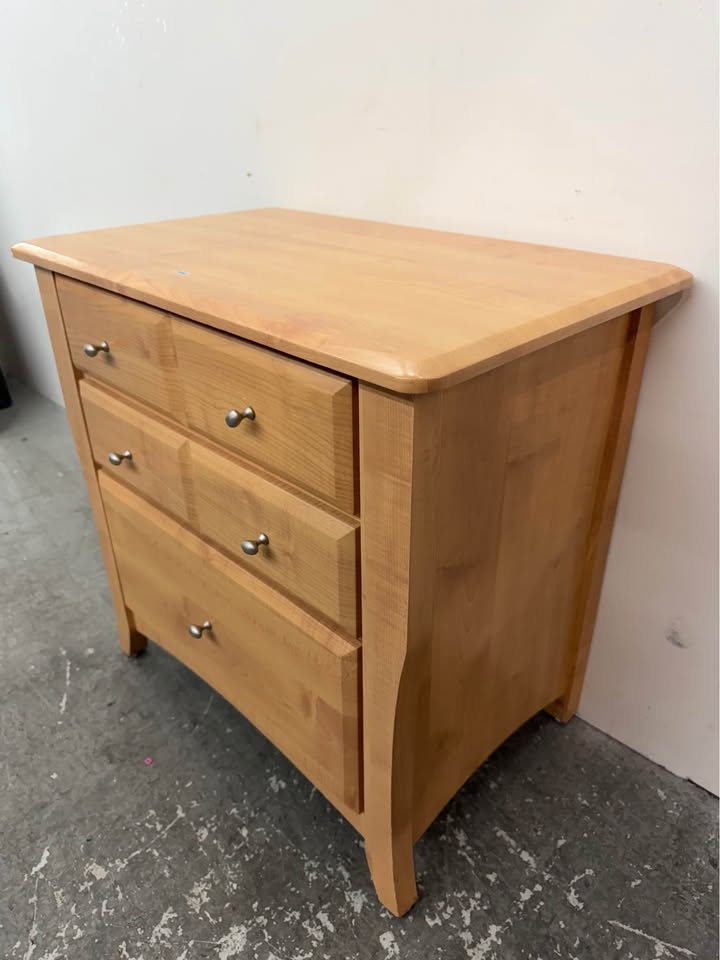 Light Faux Wood 3-Drawer Chest #2552
