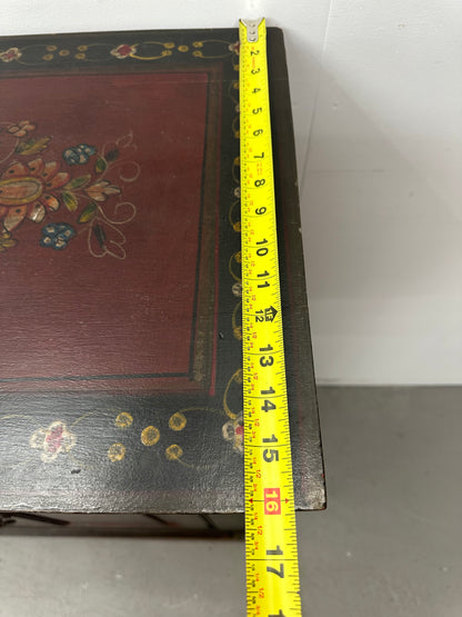 Tibetan Style Hand Painted Wooden Cabinet #1078
