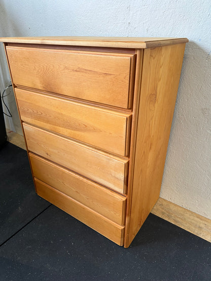 Solid Pine Wood 4-Drawer Dresser #0370