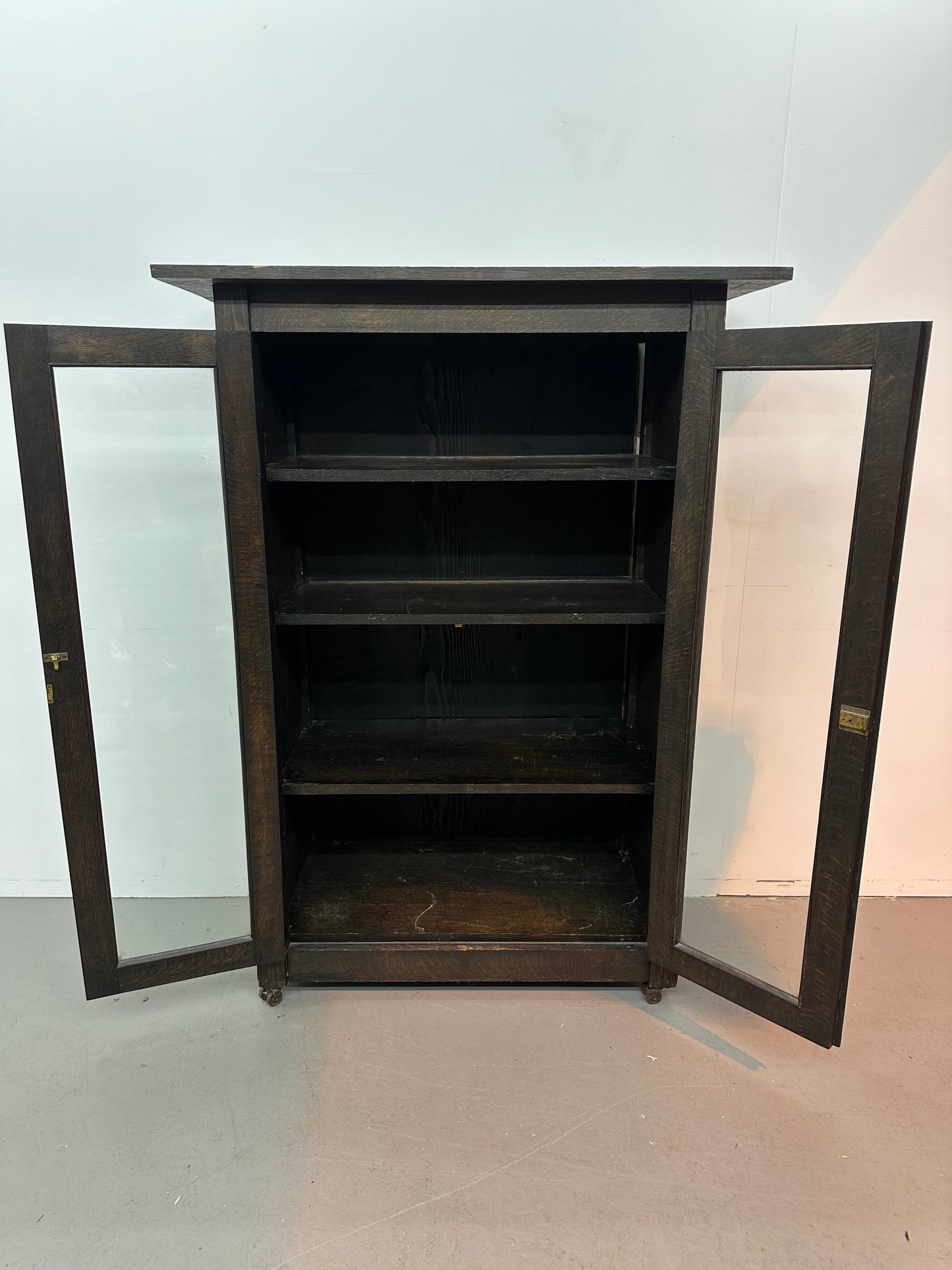Antique Solid Wood Curio Cabinet #1073