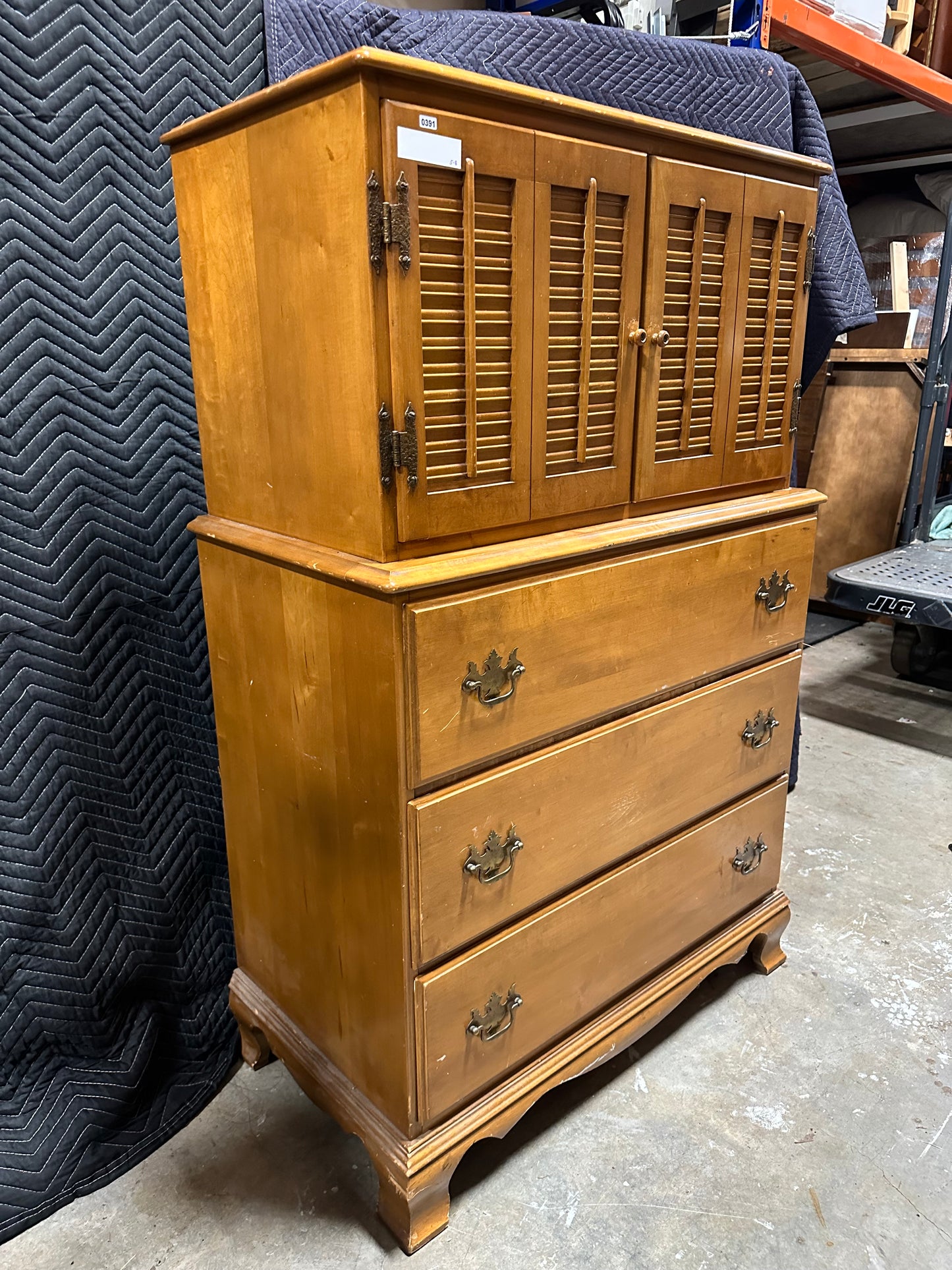 John Alden Group Solid Maple Vintage Dresser #0391