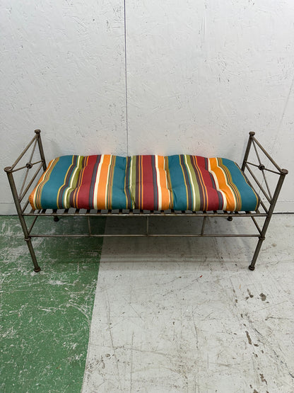 Wrought Iron Bench Seat #0851