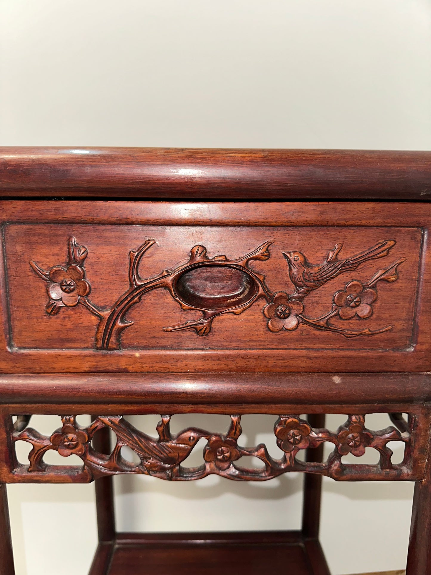 Vintage Chinese Rosewood Incense Stand/ Sidetable #0809