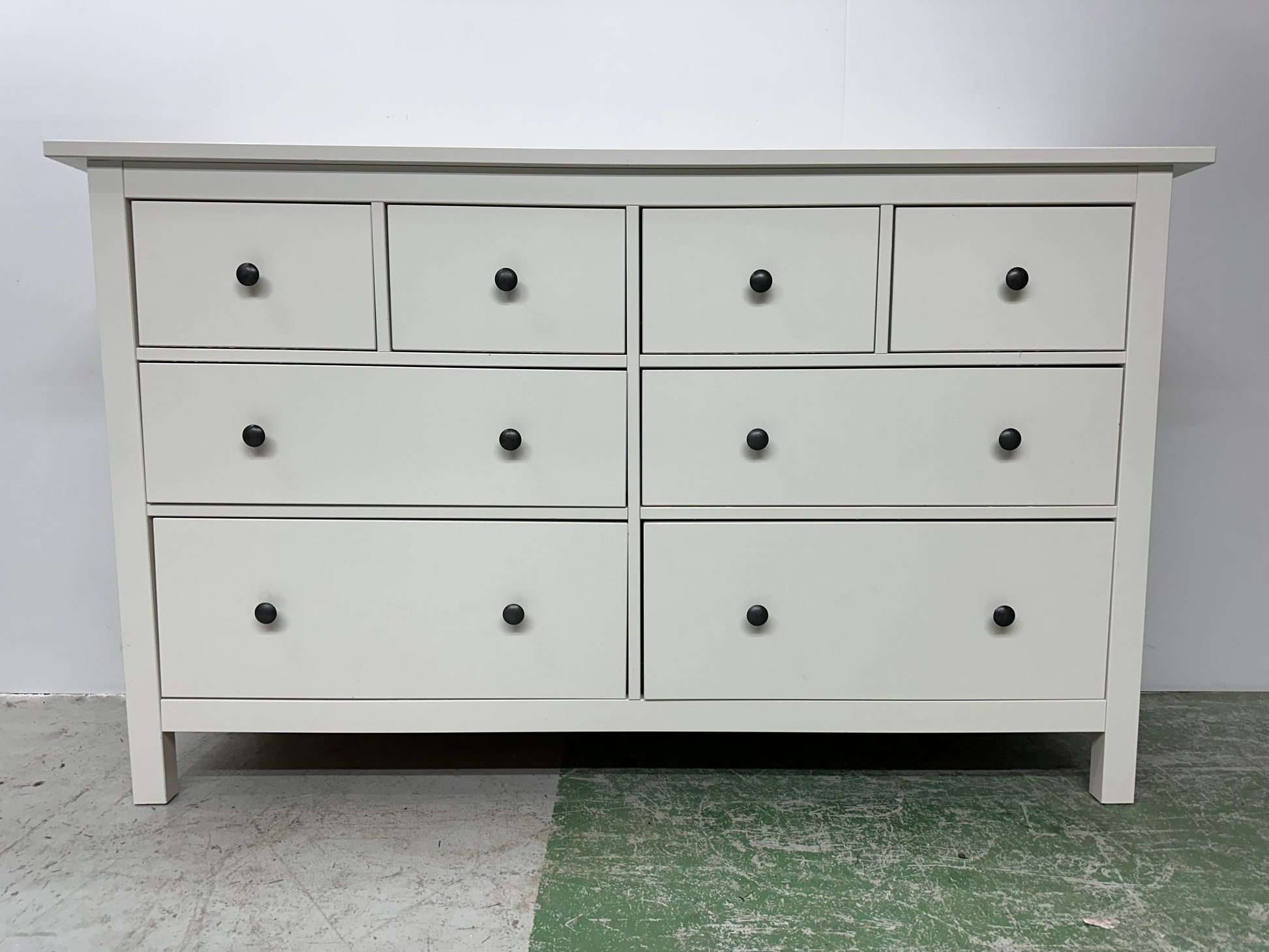 Hemnes 8 Drawer Dresser In White Satin #0997 Hemnes 8 Drawer Dresser In White Satin #0997