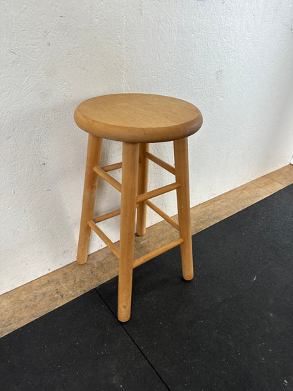 Solid Pine Wood Stool #0673