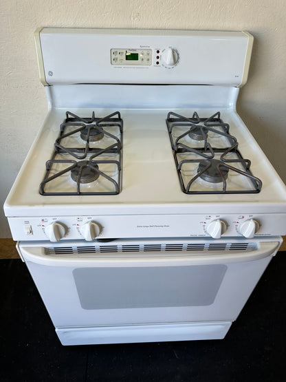 GE Spectra XL 30” White Range Oven Gas #0581