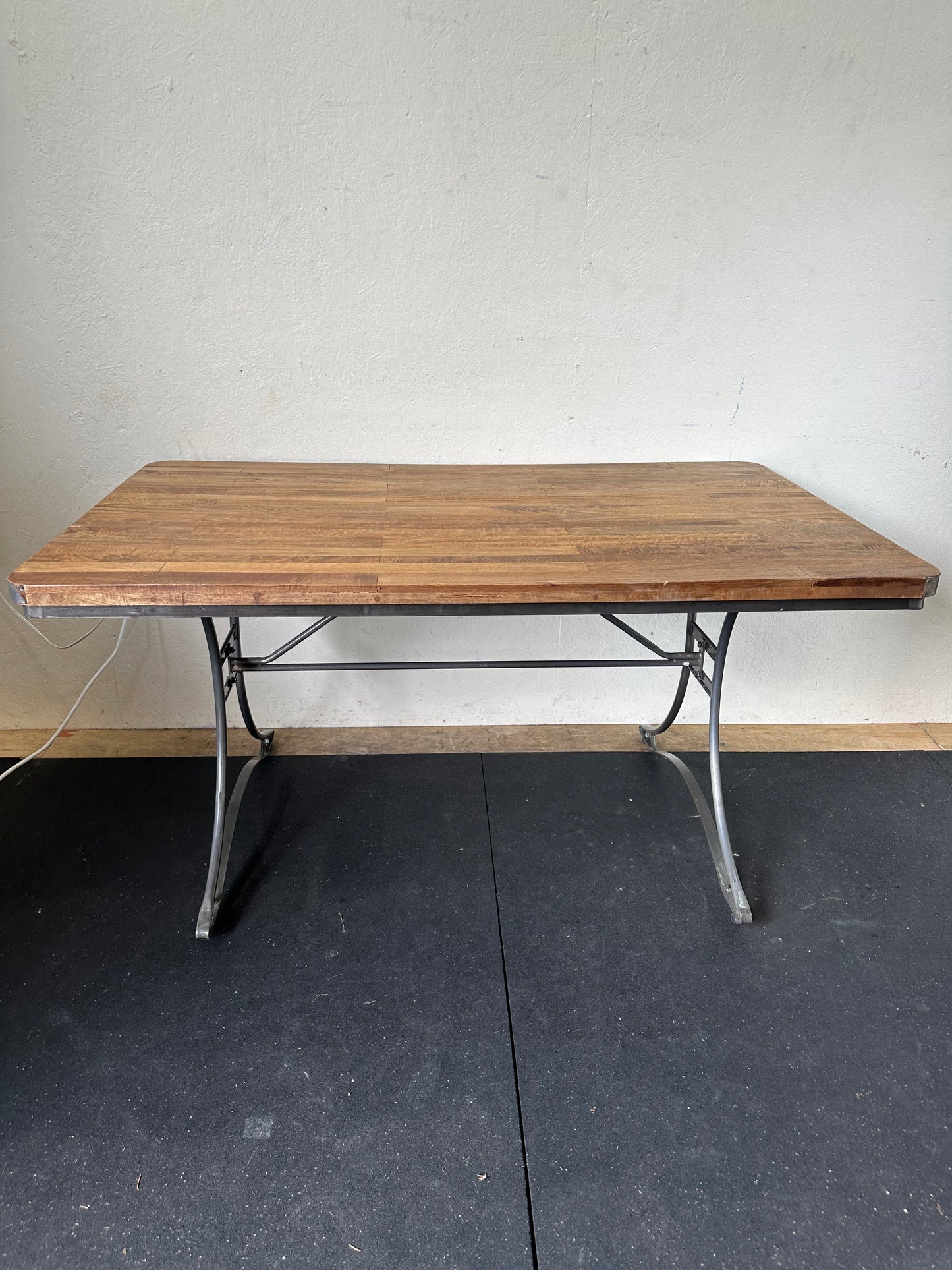 World Market Industrial Style Reclaimed Wood Table #0674