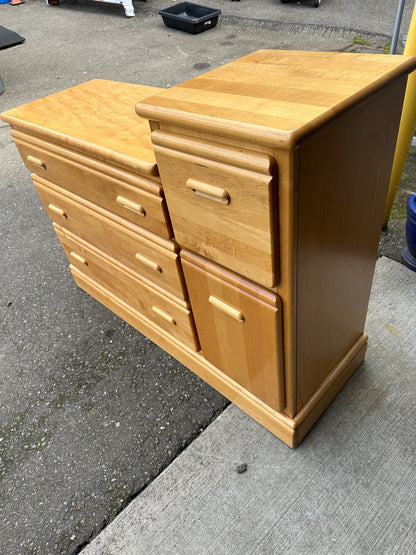 Little Folks Maple Changing Table Dresser #0769