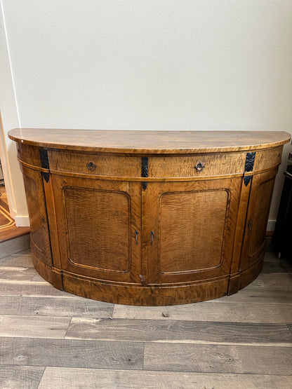 Vintage Solid Wood Buffet Credenza #0770