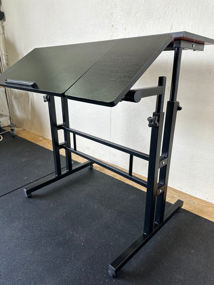 Adjustable Height Mobile Desk Work Station #0309