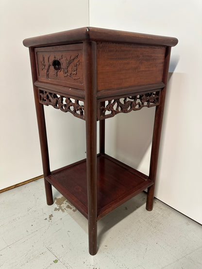 Vintage Chinese Rosewood Incense Stand/ Sidetable #0809