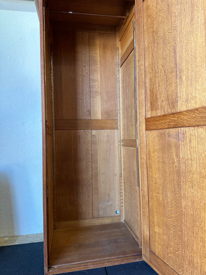 Victorian Carved Oak Lingerie Chest With Armoire Antique Wardrobe