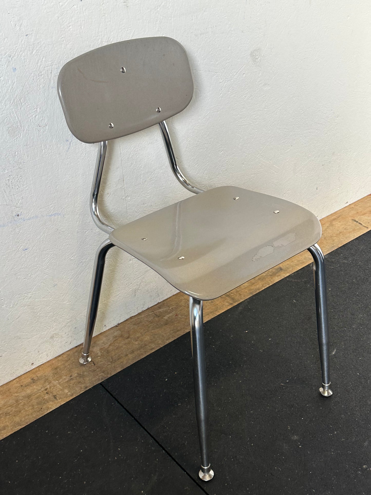 Vintage School Style Hard Plastic Chairs #0712