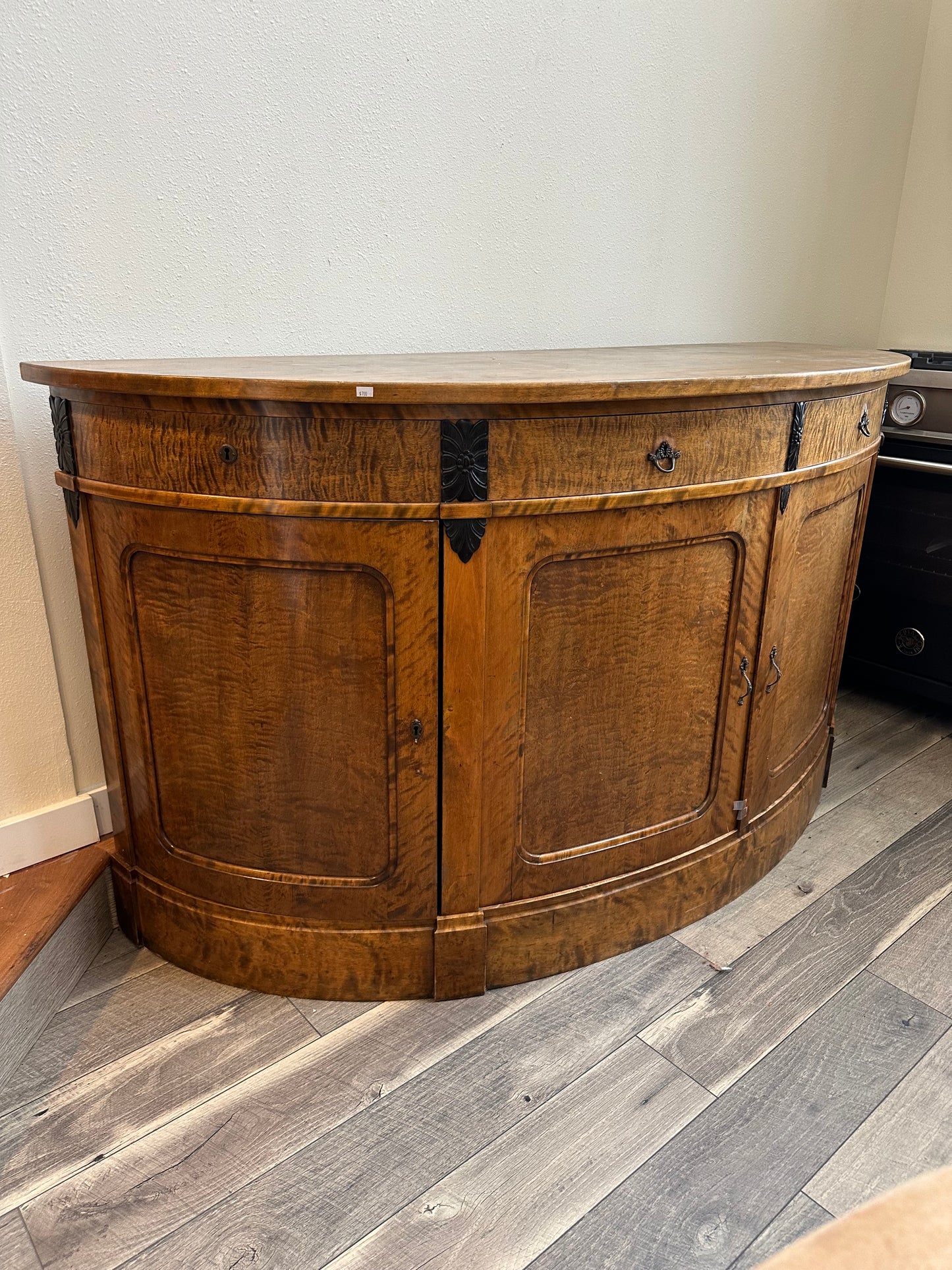 Vintage Solid Wood Buffet Credenza #0770