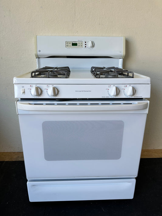 GE Spectra XL 30” White Range Oven Gas #0581