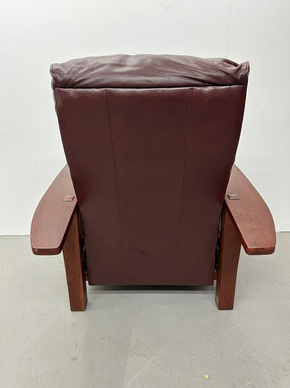 Stickley Mission Oak Leather Recliner #1053