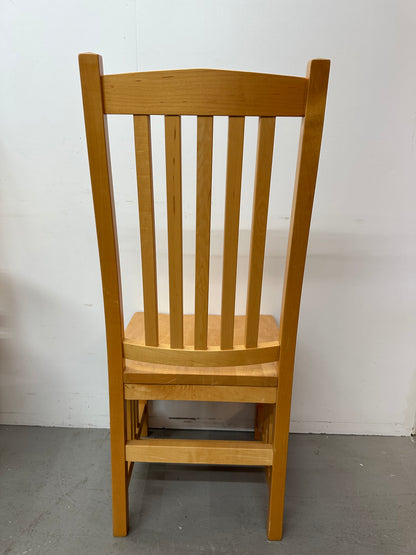 Set of 8 Mission Style Solid Wood Dining Chairs