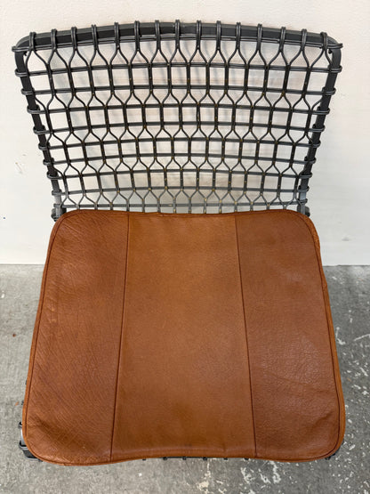 Crate & Barrel Tig Woven Wire Counter Stools Set of 4 #2561