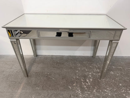 Pottery Barn Mirrored Writing Desk Vanity with Center Drawer #2562