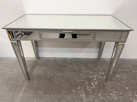 Pottery Barn Mirrored Writing Desk Vanity with Center Drawer #2562