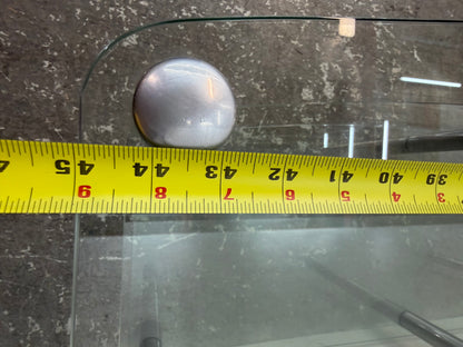 Three-Tier Curved Glass TV Media Stand #2563