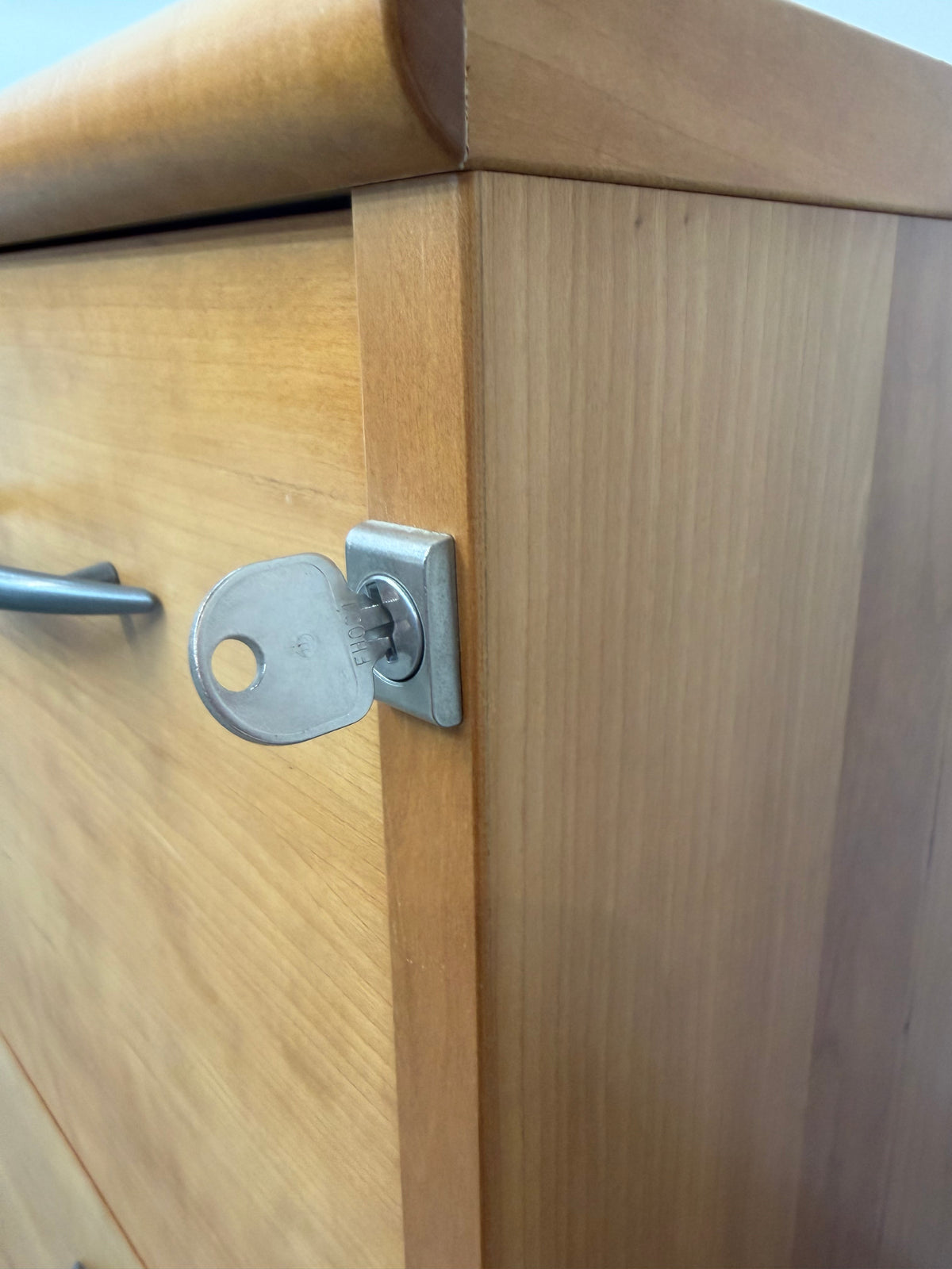 Cherry Two-Drawer Locking Lateral File Cabinet #2564
