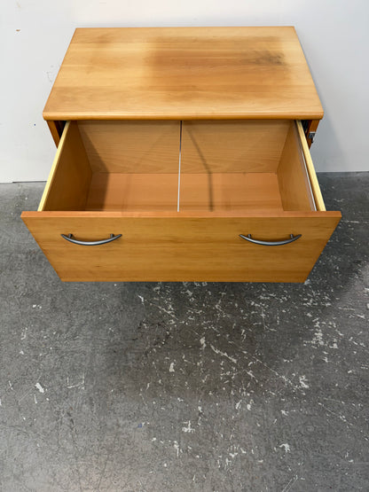 Cherry Two-Drawer Locking Lateral File Cabinet #2564