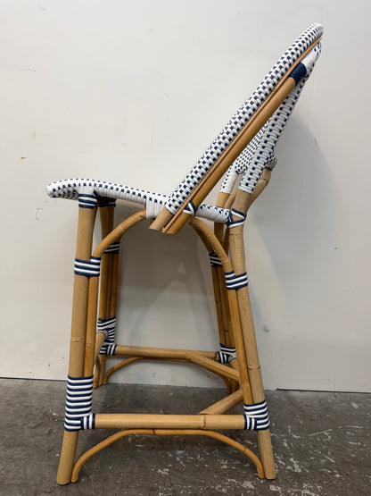 Serena & Lily Riviera Rattan Counter Stools Set of 3 #2566