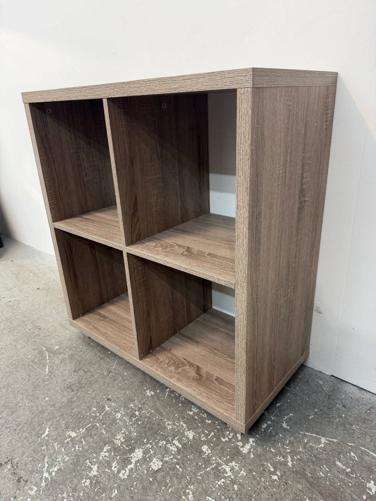 Driftwood Gray 4-Cube Storage Shelf Organizer #2569