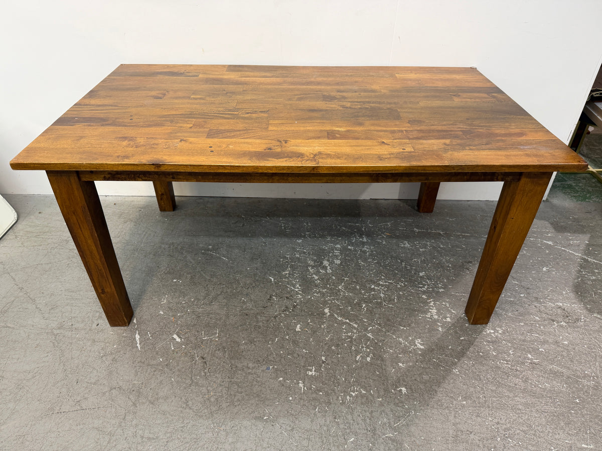 Crate & Barrel Mango Wood Rectangular Dining Table #2571
