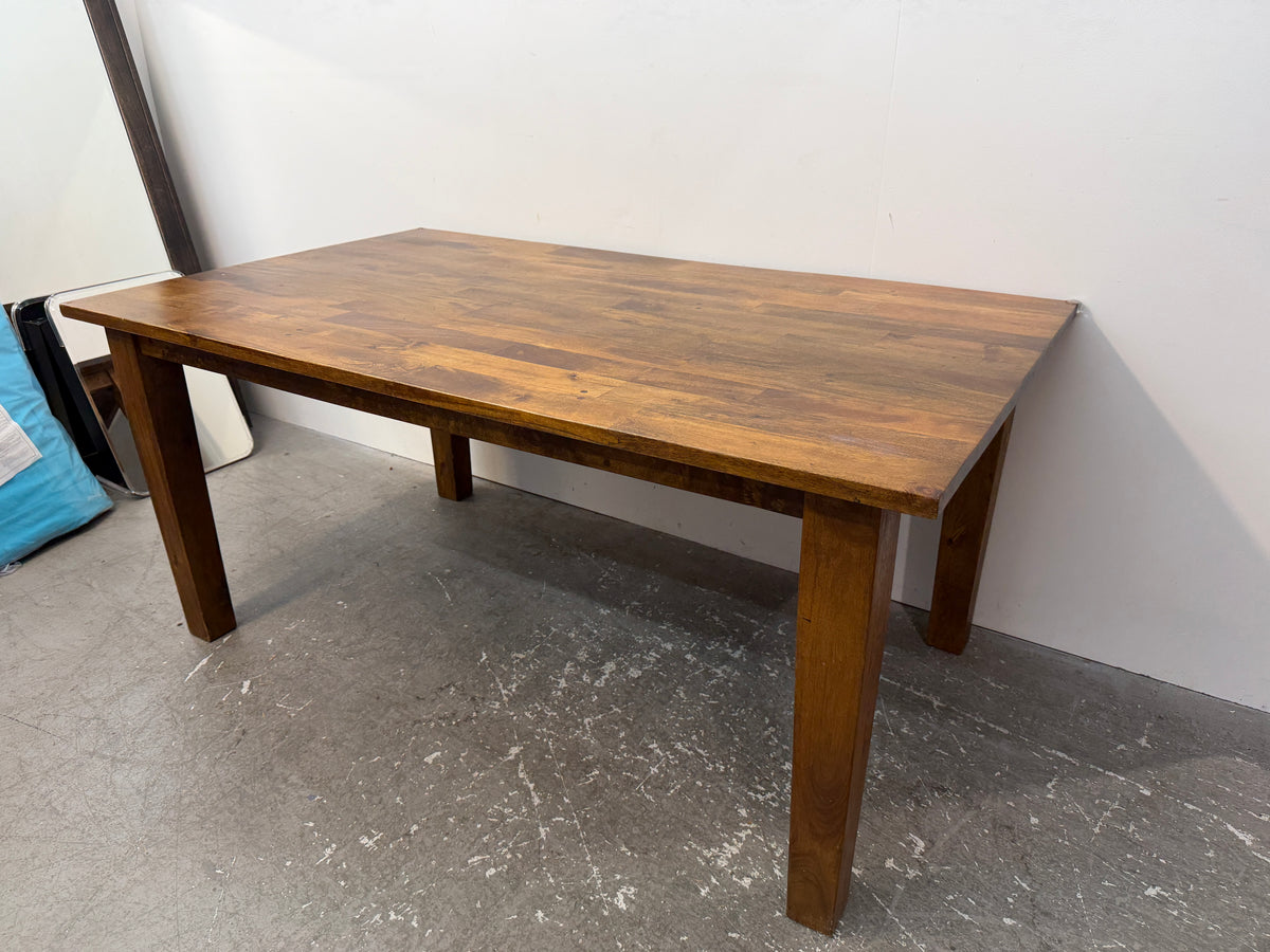 Crate & Barrel Mango Wood Rectangular Dining Table #2571