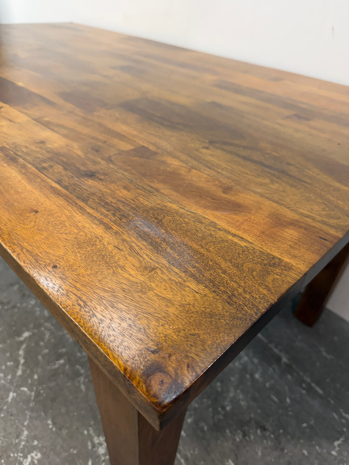 Crate & Barrel Mango Wood Rectangular Dining Table #2571