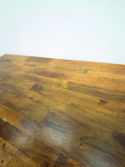 Crate & Barrel Mango Wood Rectangular Dining Table #2571