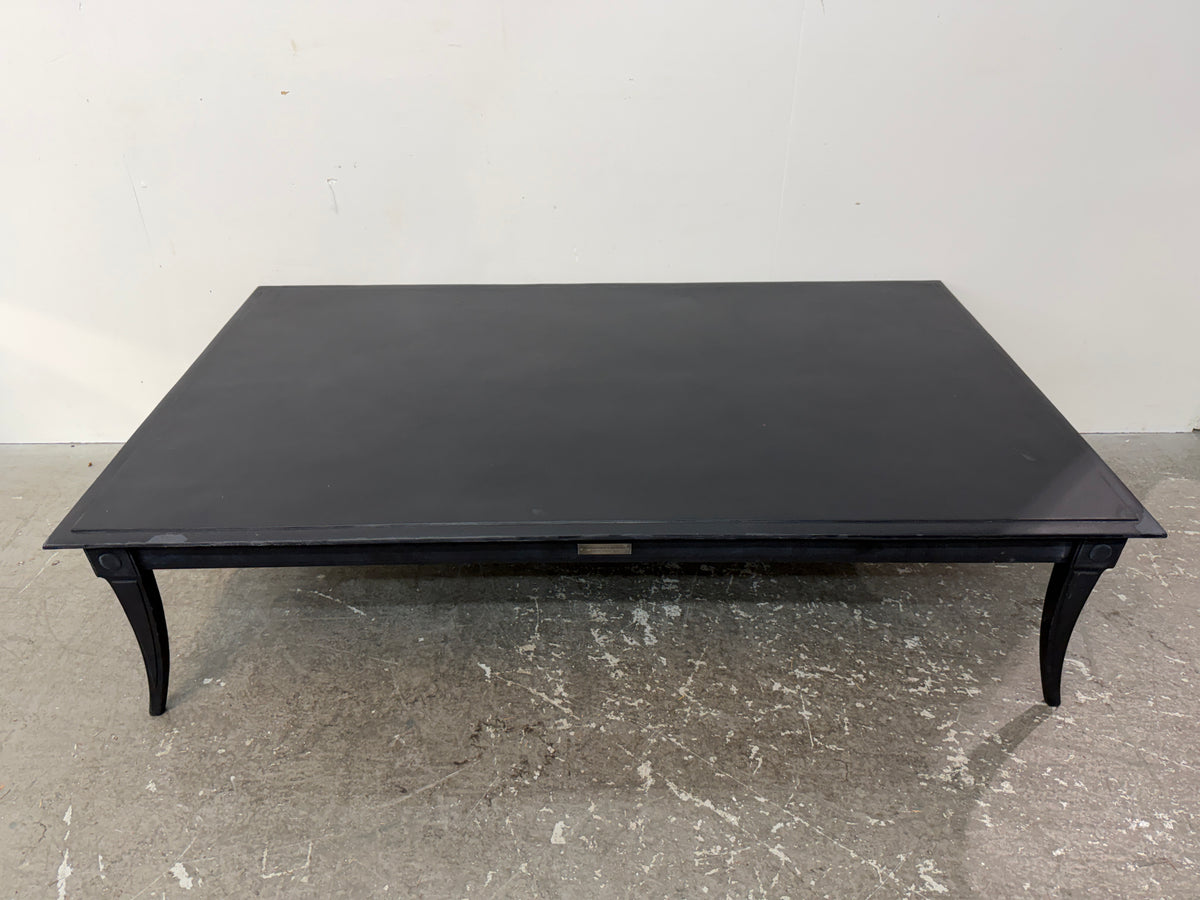 Restoration Hardware Black Metal Coffee Table #2575