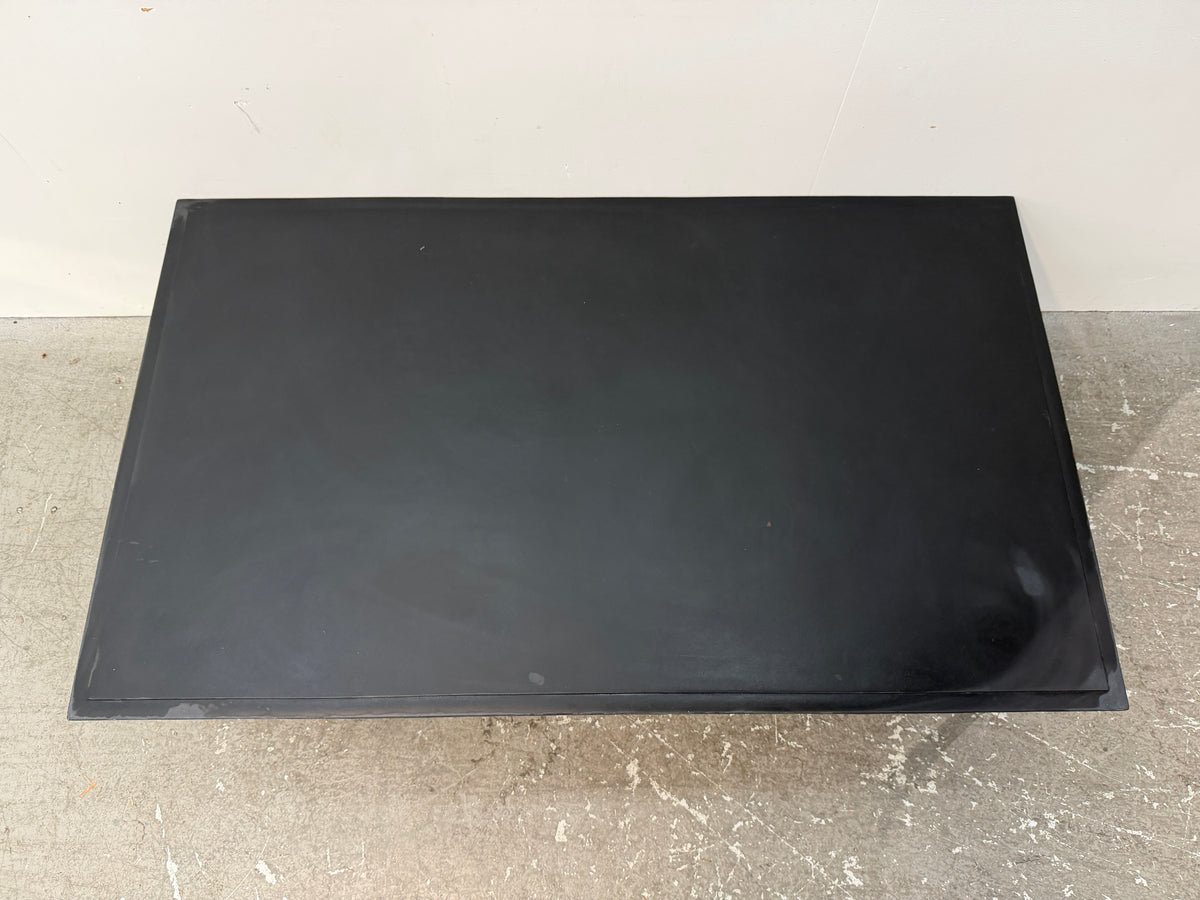 Restoration Hardware Black Metal Coffee Table #2575