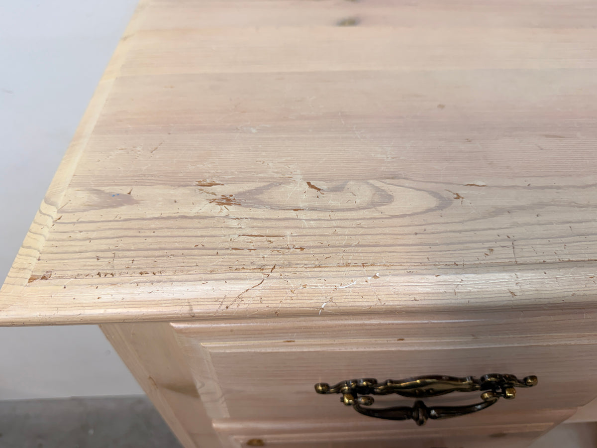 Whitewashed Pine Six-Drawer Tall Chest #2581