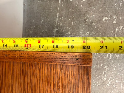 Mid-Century Oak Wall Unit with Sliding Doors #2583