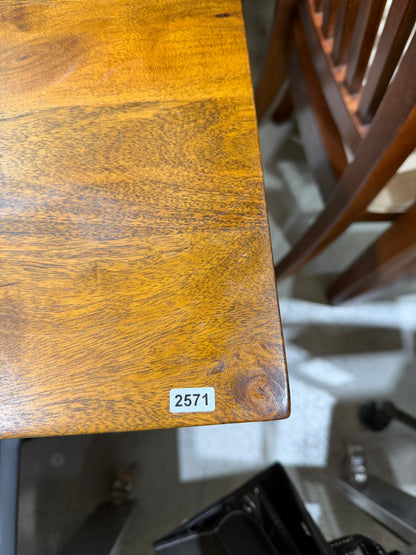 Crate & Barrel Mango Wood Rectangular Dining Table #2571