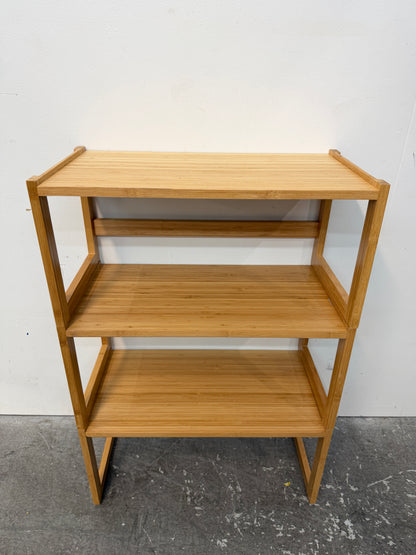 Set of 3 Stackable Bamboo Shelf Units #2588