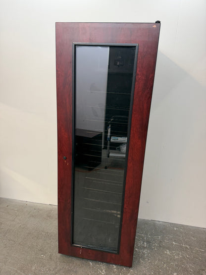 Vintage Keeper Wine Cellar Cabinet Cooler with Glass Door and Lock #2589
