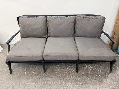 Restoration Hardware Outdoor Sofa with Gray Cushions #2593