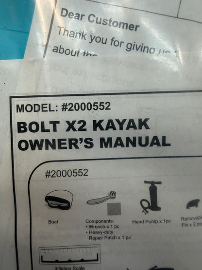 Bolt X2 Two-Person Inflatable Kayak Set #2597