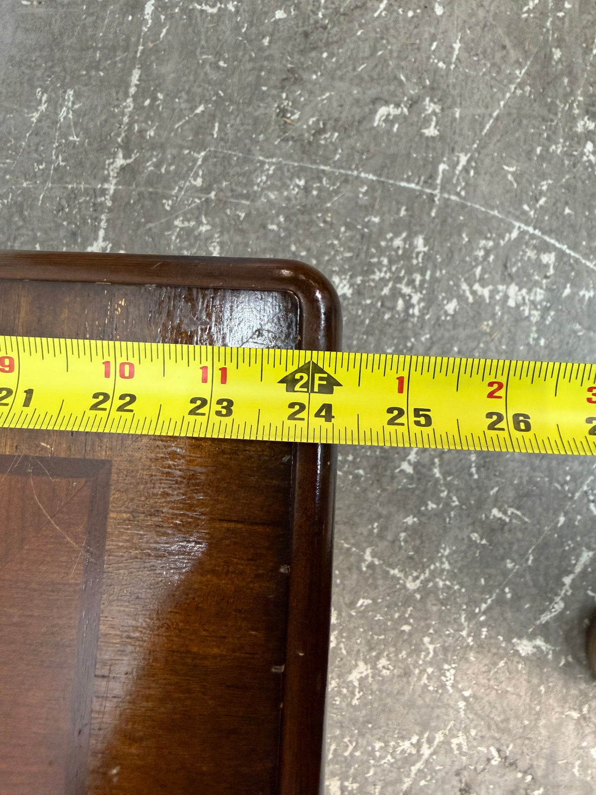 Cherry Veneer Square End Table with Cabriole Legs #2600